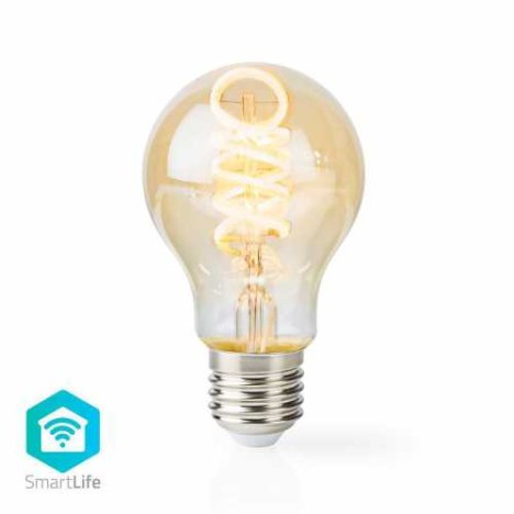 Bec WiFi Smart LED cu filament, E27, A60, 5.5W, 350 lm, 1800-6500K